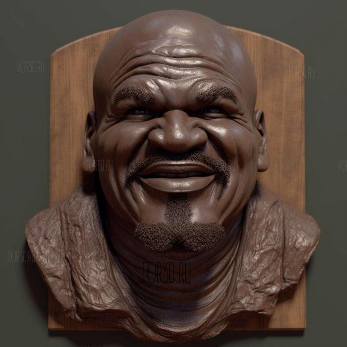 Shaq O Neal bust 1 stl model for CNC